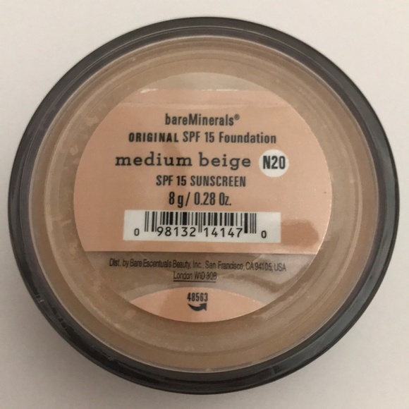 2 - Bare Minerals SPF 15 Foundation N20 MED. BEIGE - Picture 1 of 2